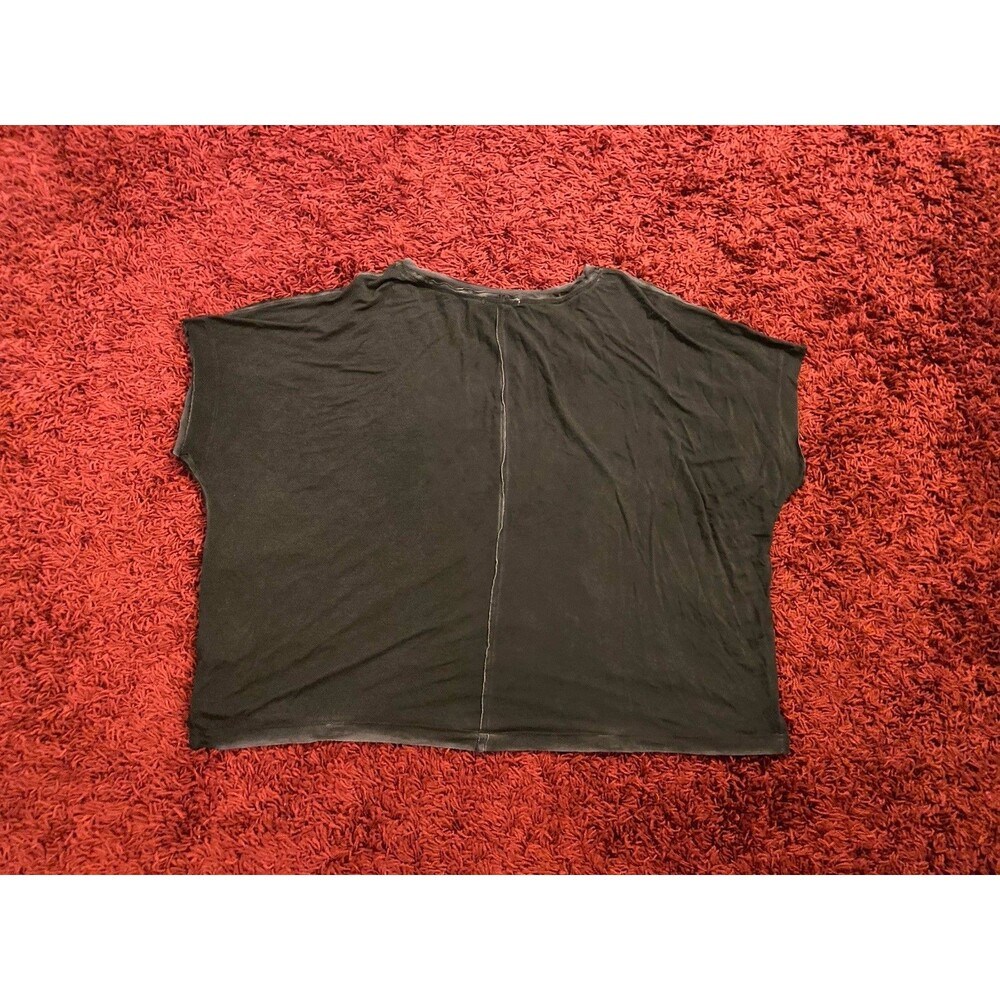 Z Supply Mischa Sleek Women’s Top V Neck Shirt Size Large Black Blouse - Picture 10 of 10